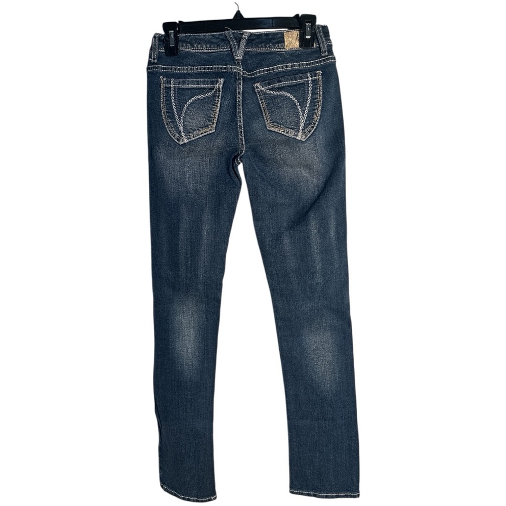 Ariya Straight Leg Blue Denim Jeans - Picture 2 of 6
